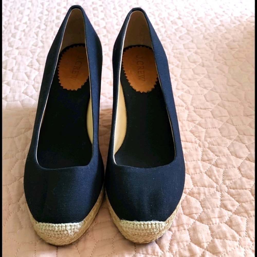 J. CREW black espadrilles